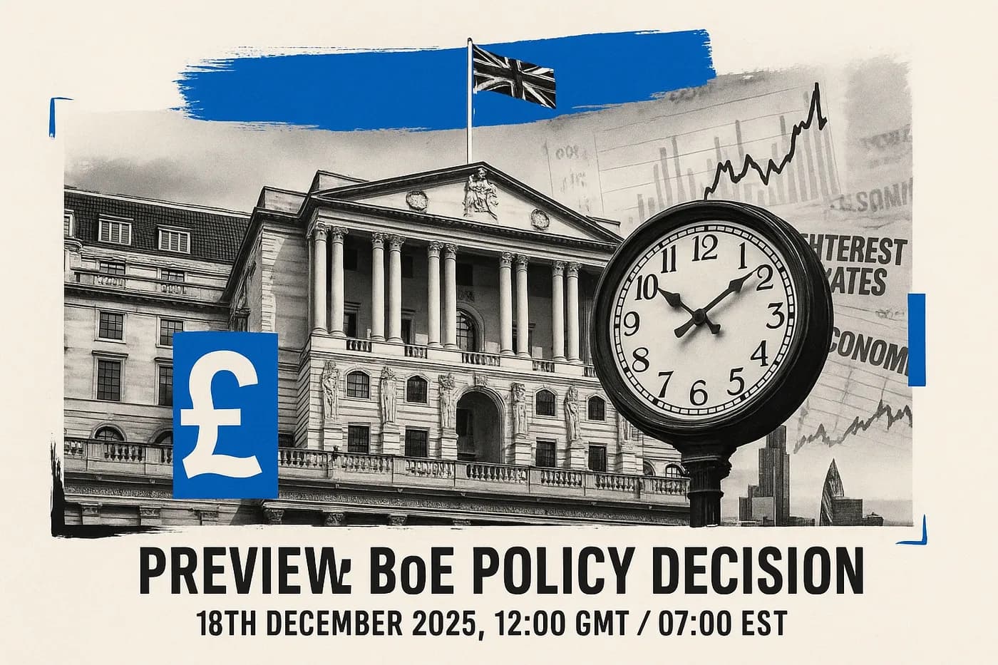 PREVIEW: BoE Policy Decision on 18th December 2025 at 12:00GMT/07:00EST
