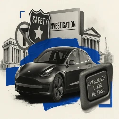 Tesla (TSLA) faces new NHTSA probe over Model 3 emergency door release