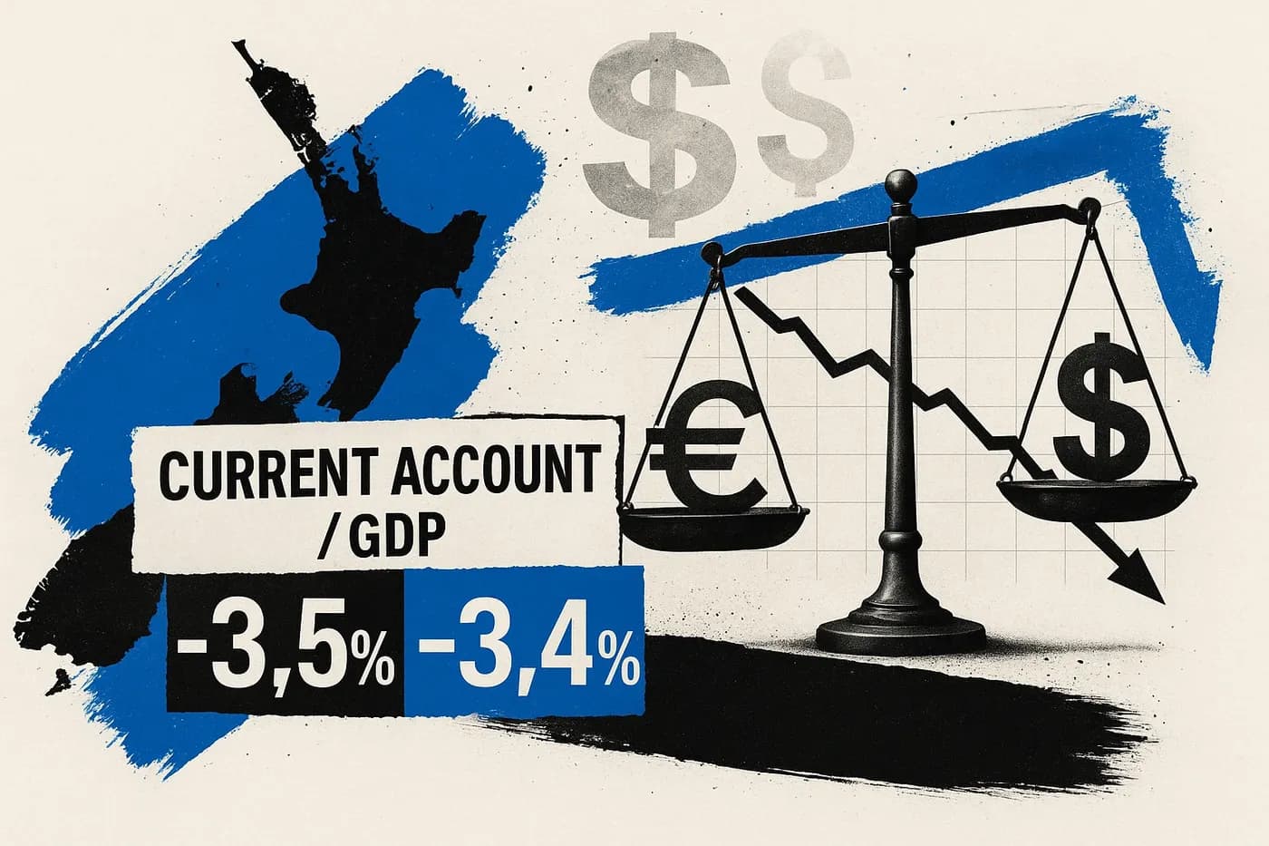 New Zealand Current Account/GDP (Q3) -3.5% vs. Exp. -3.4% (Prev. -3.7%)