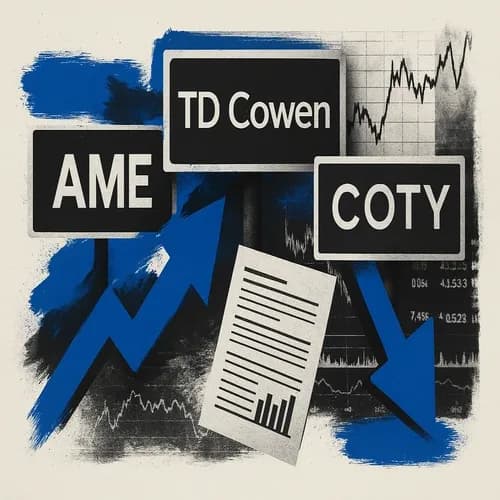 BROKER MOVES: AME upgraded at TD Cowen; COTY sees a couple of downgrades