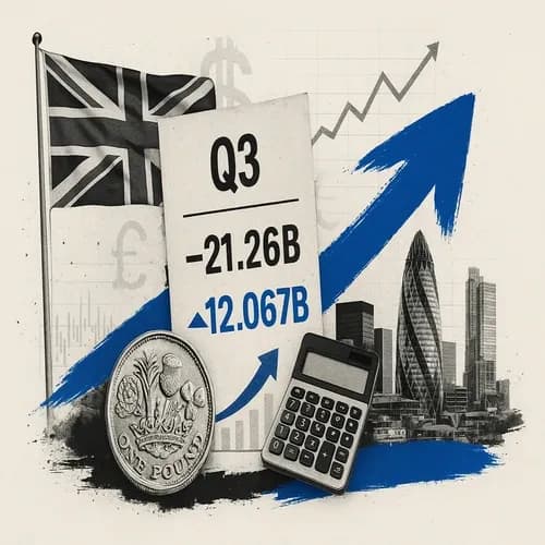 UK Current Acc GBP (Q3) -12.067B vs. Exp. -21.26B (Prev. -28.939B