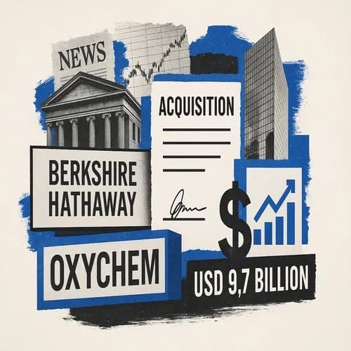 Berkshire Hathaway (BRKB) completes the acquisition of OxyChem for USD 9.7bln
