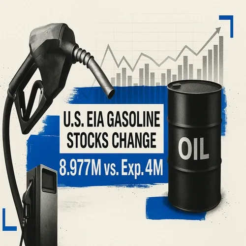 US EIA Gasoline Stocks Change (Jan/09) 8.977M vs. Exp. 4M (Prev. 7.702M)