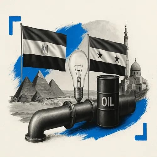 Egypt signs two MOUs to supply Syria with gas to generate electricity and mee...