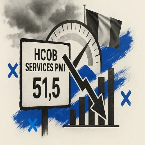 Italian HCOB Services PMI (Dec) 51.5 vs. Exp. 54.2 (Prev. 55.0)