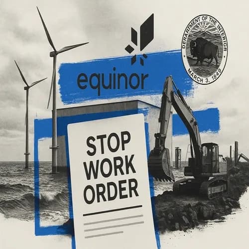 Equinor (EQNR NO) says they are aware of US Department of Interior stop work ...