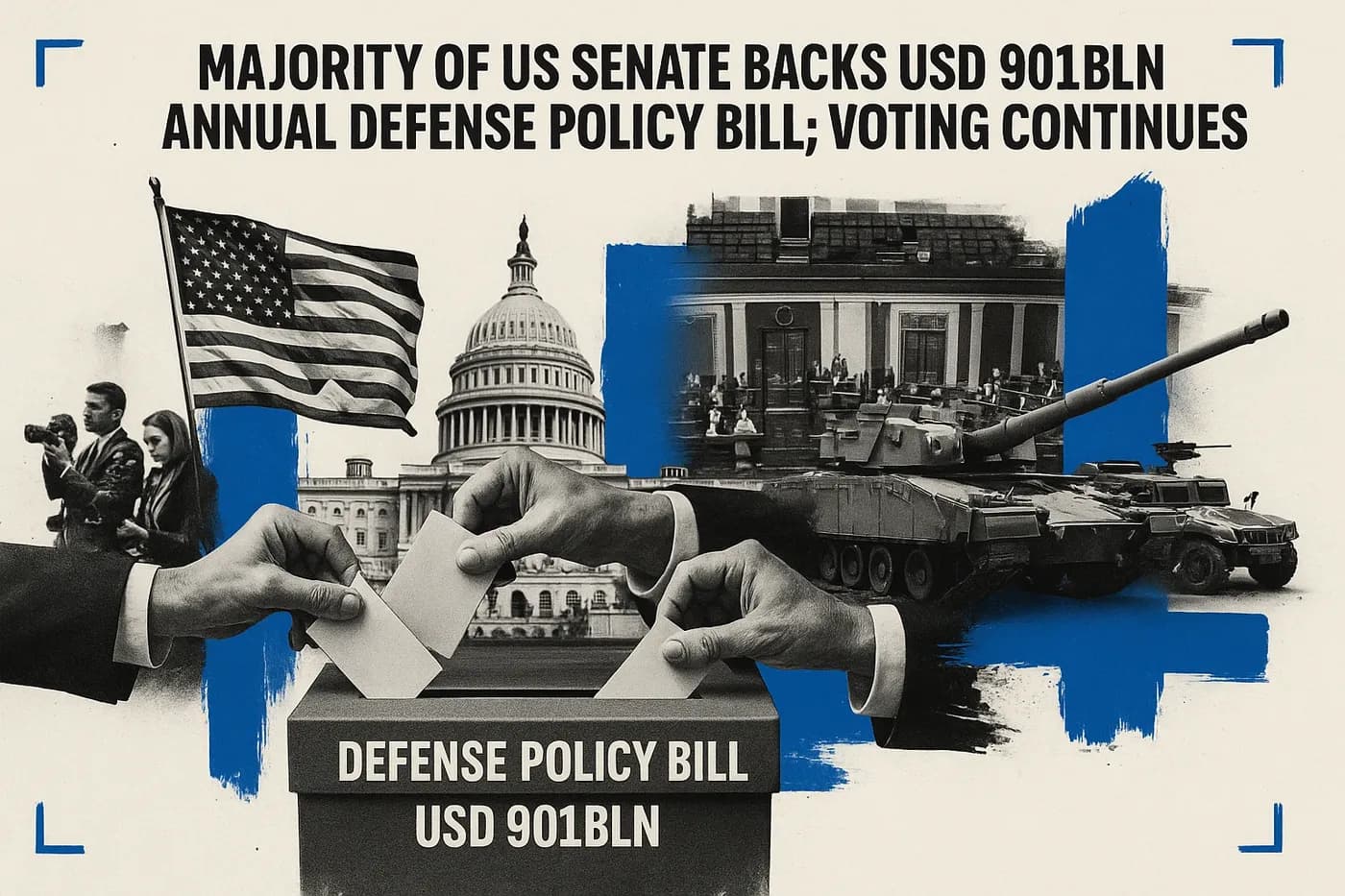 Majority of US Senate backs USD 901bln annual defense policy bill