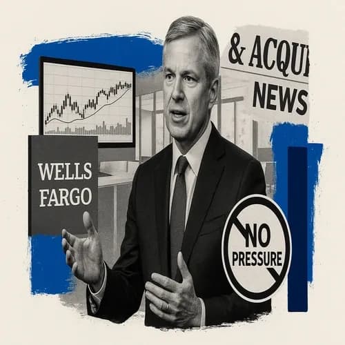 Wells Fargo (WFC) CEO says there is no pressure on him to undertake any form ...