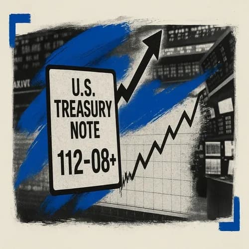 TREASURY WRAP: T-NOTE FUTURES (H6) SETTLES 4 TICKS HIGHER AT 112-08+
