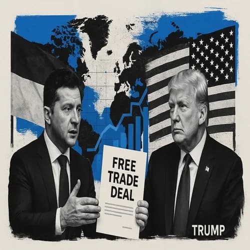 Ukraine President Zelensky says US President Trump should enter a free trade ...