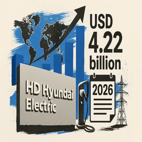 HD Hyundai Electric (267260 KS) targets USD 4.22bln of orders in 2026