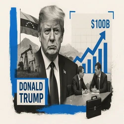 US President Trump said companies will spend at least USD 100bln in Venezuela...