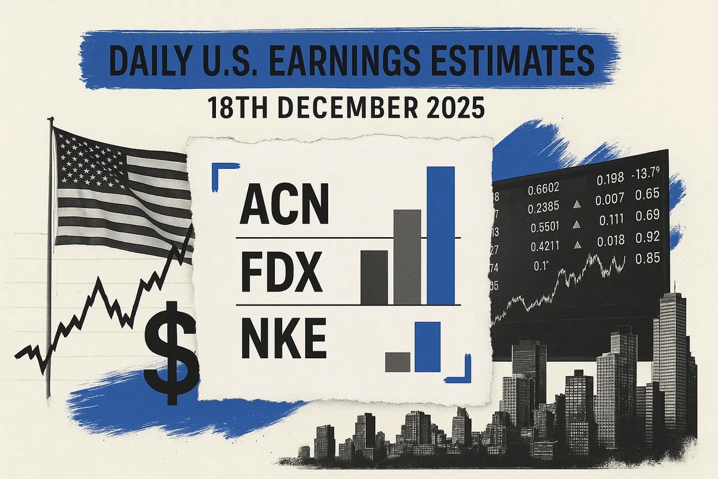 Newsquawk Daily US Earnings Estimates - 18th December 2025: ACN, FDX, NKE