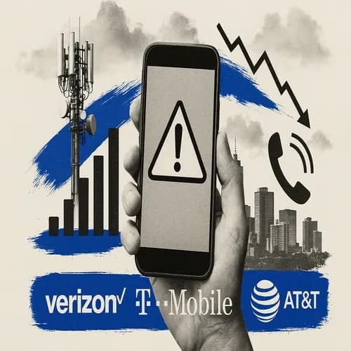 Users report service issues with Verizon (VZ)