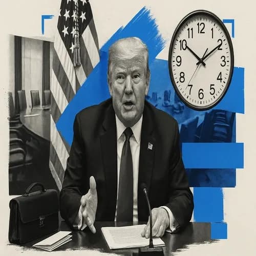 US President Trump is scheduled to participate in a policy meeting at 17.30ES...