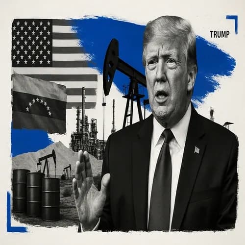 US President Trump says the US would be extracting Venezuelan oil for years