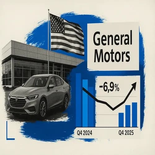 General Motors (GM) US Q4 25 sales -6.9% vs Q4 24 to 703k; 2025 sales +6% Y/Y