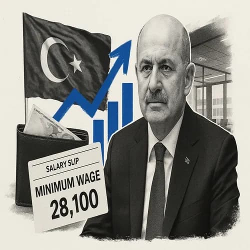 Turkish Labour Minister announces an increase in net monthly minimum wage in ...
