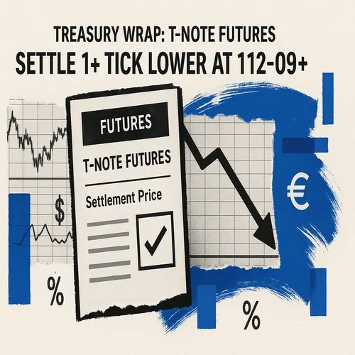 TREASURY WRAP: T-NOTE FUTURES (H6) SETTLE 1+ TICK LOWER AT 112-09+