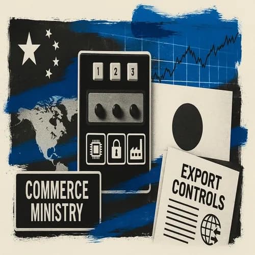 China Commerce Ministry imposes export controls on dual-use items to Japan