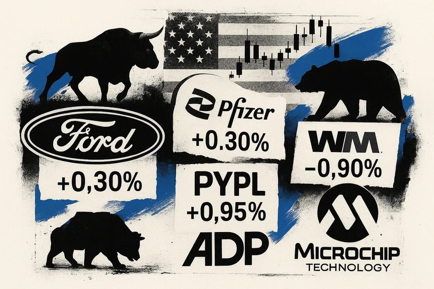 US PRE-MARKET MOVERS: F, PFE, WM, PYPL, MCHP, ADP