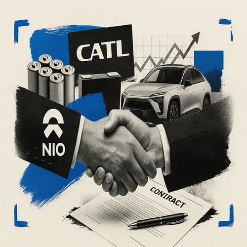 Nio (NIO/9866 HK) and CATL (300750 CH) sign a battery supply agreement