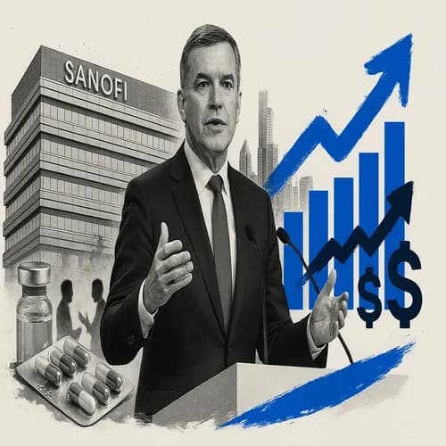 Sanofi (SNY) CEO says company expects to maintain double digit growth for nex...