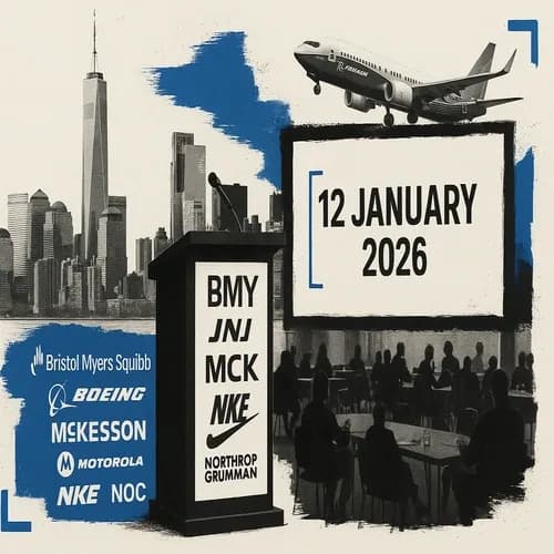 Newsquawk Daily US Conference Calendar - 12th January 2026: BMY