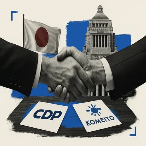Japan opposition parties -- CDP and Komeito -- have started talks on forming ...