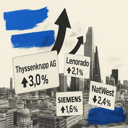 European Movers: Thyssenkrupp AG (TKA GY) +3.0%