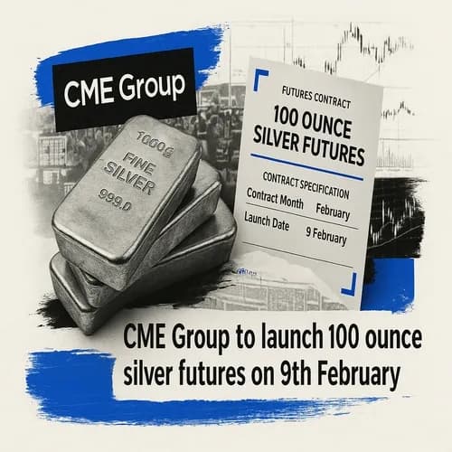 CME Group to launch 100 ounce of silver futures on 9th February
