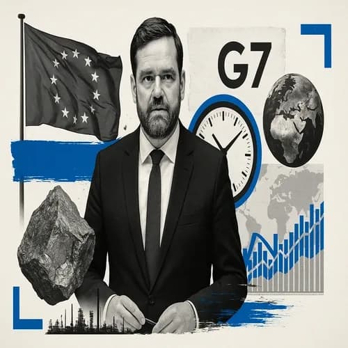 German Finance Minister says they do not have time to lose on rare earths