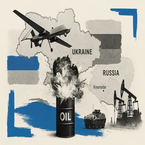 Ukraine's military hits Russian oil terminal in the Krasnodar region