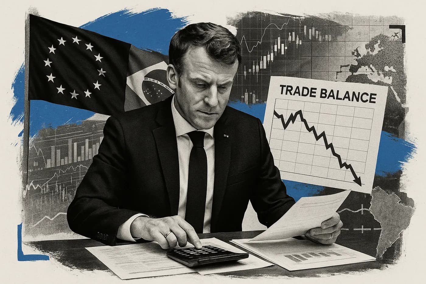 French President Macron says the numbers on the Mercosur trade deal do not ad...