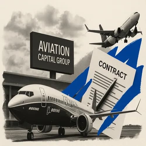 Boeing (BA) says Aviation Capital Group has finalised a new order for 50 737 ...