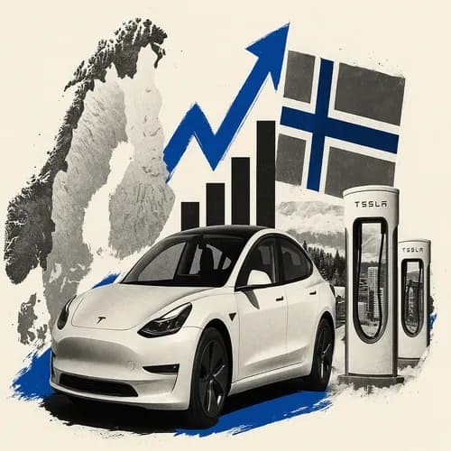 Tesla (TSLA) new car registrations in Norway +89% Y/Y in December, via OFV