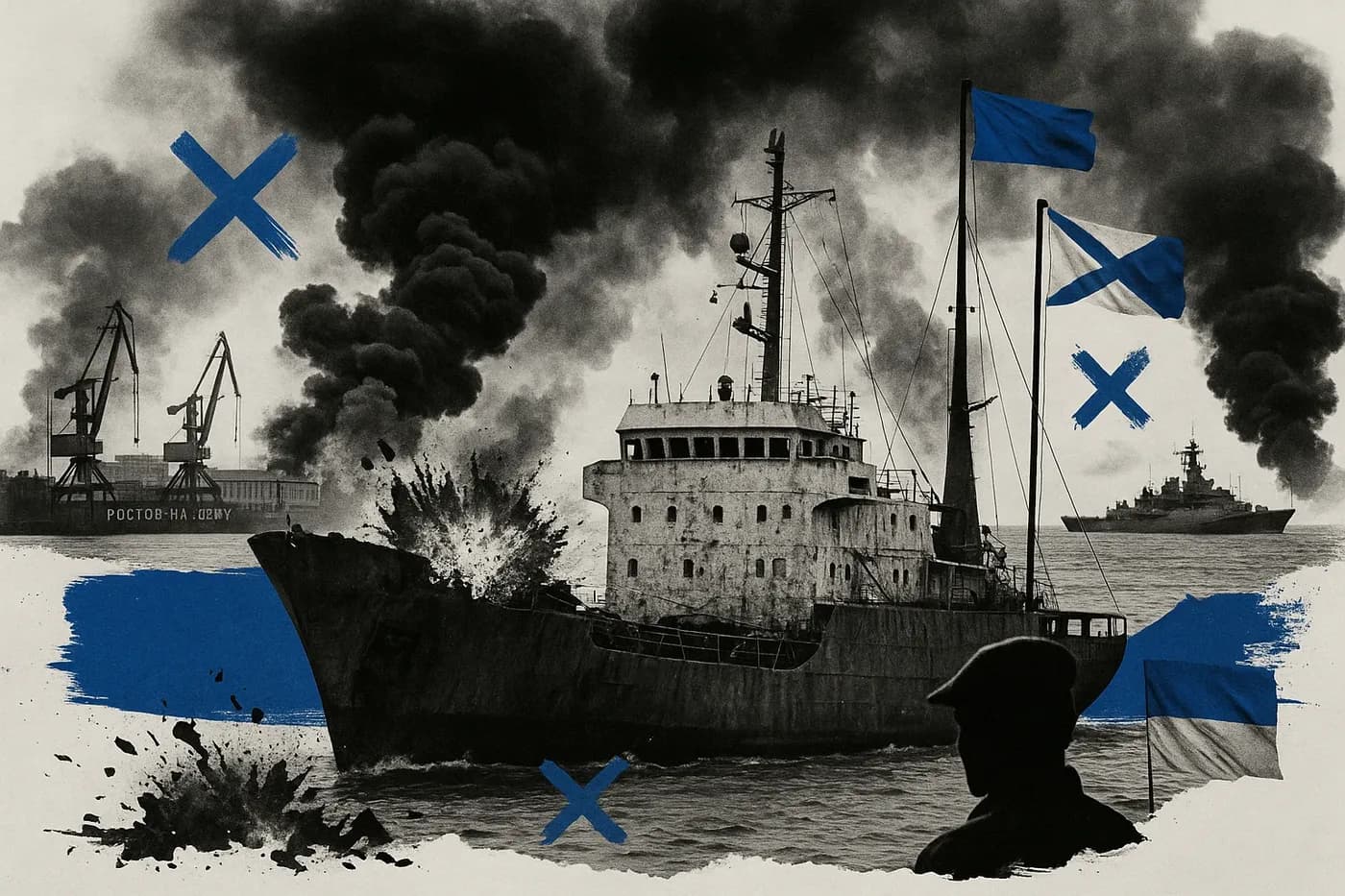 Ukrainian attack damages ship in southern Russian port of Rostov-on-Don