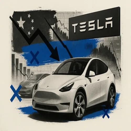 Tesla (TSLA) exported 3.3k vehicles from China in December (prev. 13.5k)