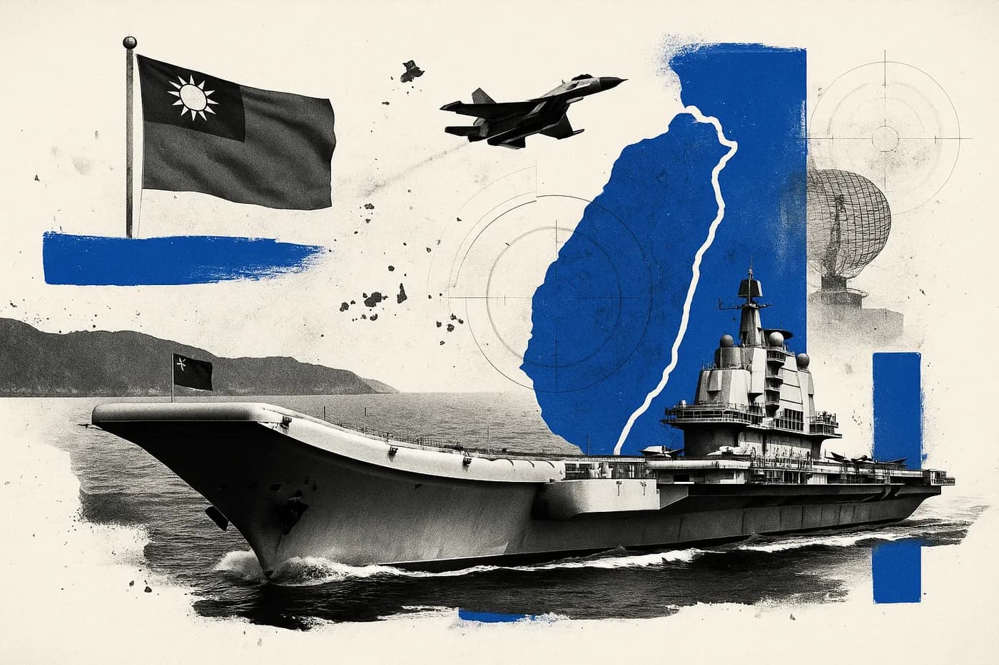 Taiwan Defense Ministry says Chinese aircraft carrier sailed through the Taiw...