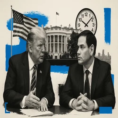 US President Trump is to meet with US Secretary of State Rubio at 15:30GMT/10...