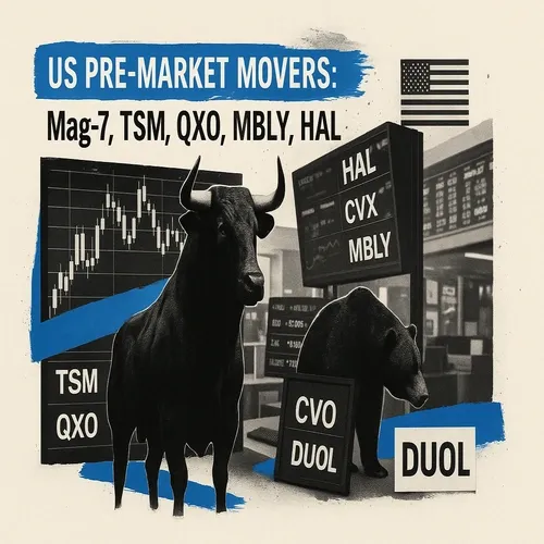 US PRE-MARKET MOVERS: Mag-7, TSM, QXO, MBLY, HAL/CVX/XOM, DUOL