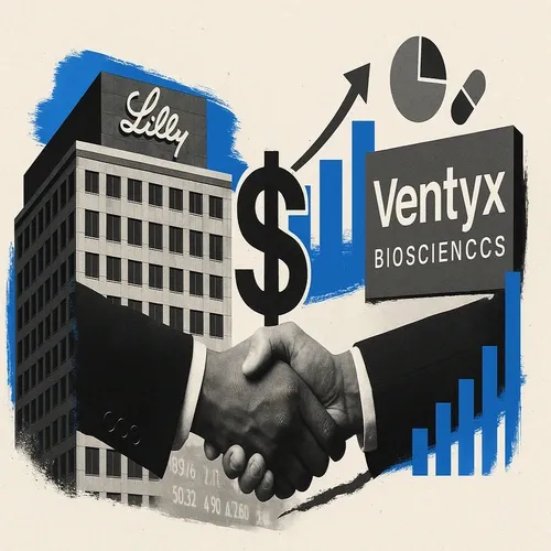 Eli Lilly (LLY) is in advanced talks to acquire Ventyx Biosciences (VTYX) for...