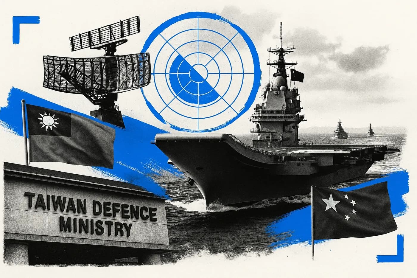 Taiwan Defence Ministery says it spotted a Chinese aircraft carrier sailing i...