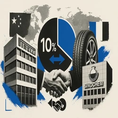 Pirelli (PIRC IM) and Sinochem (600500 CH) reportedly consider reducing China...