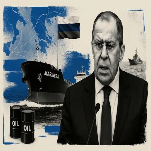 Russian Foreign Minister says the Marinera tanker is a Russian vessel and exp...