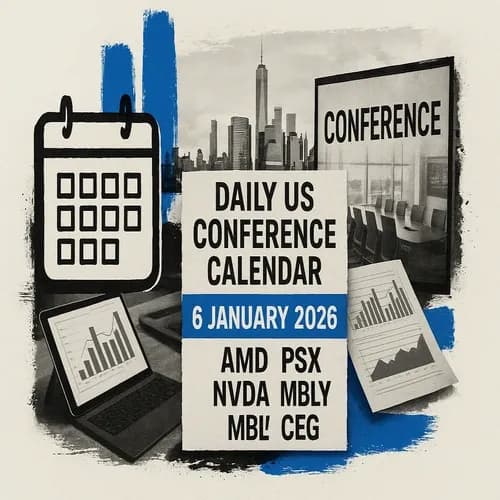 Newsquawk Daily US Conference Calendar -  6th January 2026: AMD