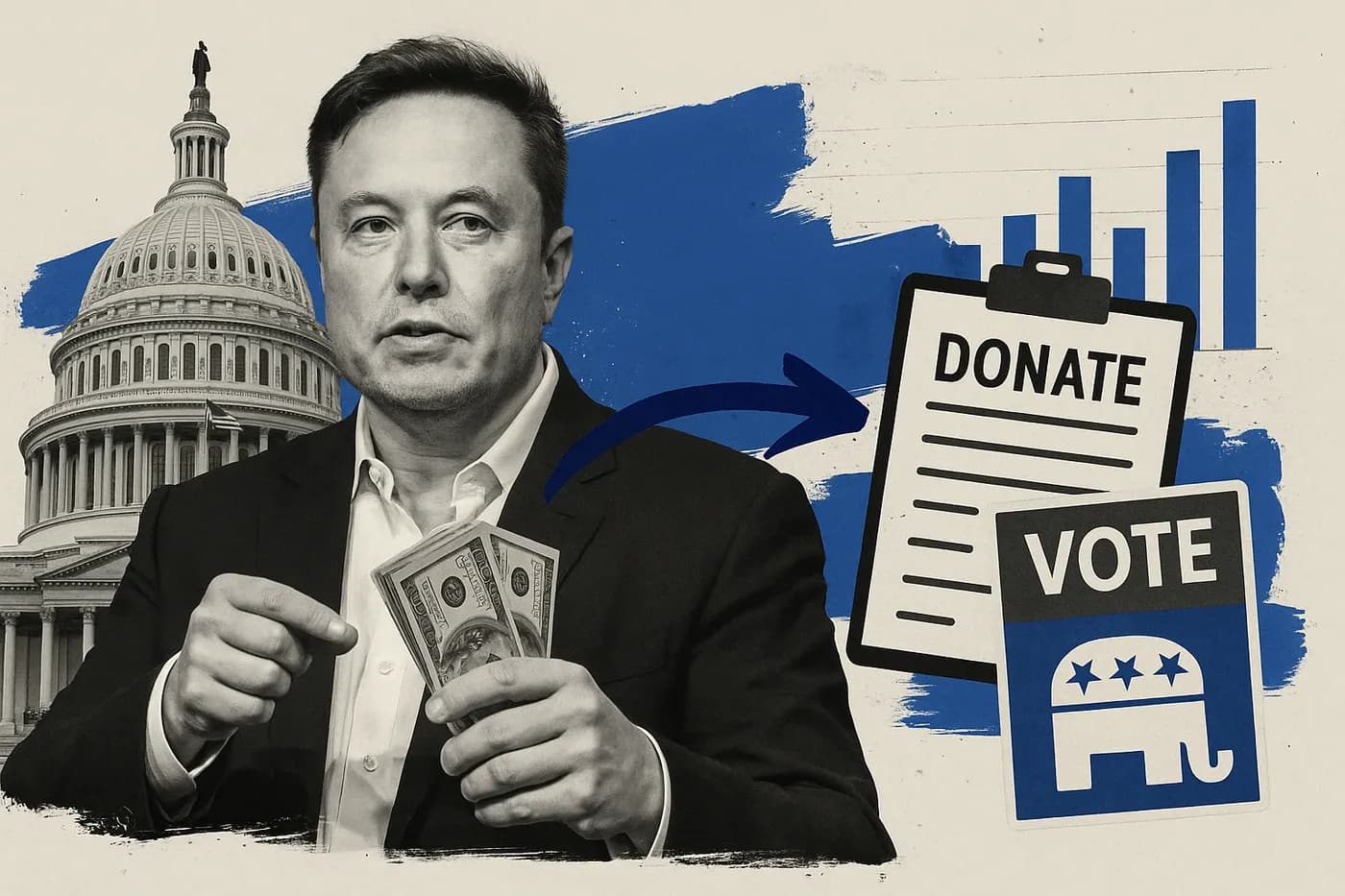 Elon Musk has provided financial support to the US Republican party ahead of ...