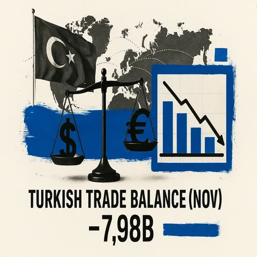 Turkish Trade Balance* (Nov) -7.98B (Prev. -7.58B)