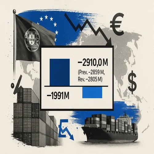 Portuguese Balance of Trade (Nov) -1991M   vs. Exp. -2910.0M   (Prev. -2859M