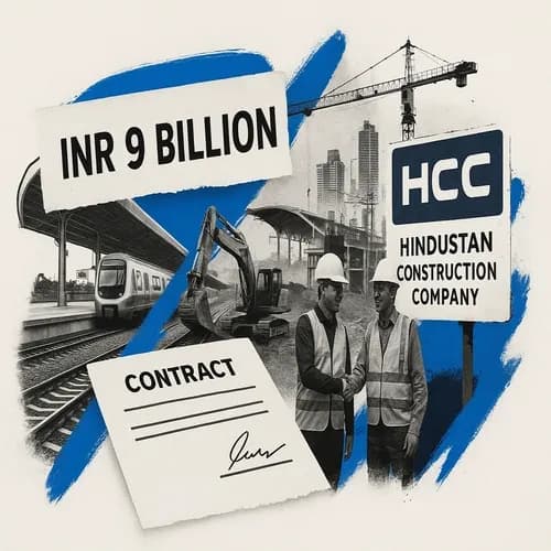 Hindustan Construction Company (HCC IS) joint venture wins INR 9bln railways ...